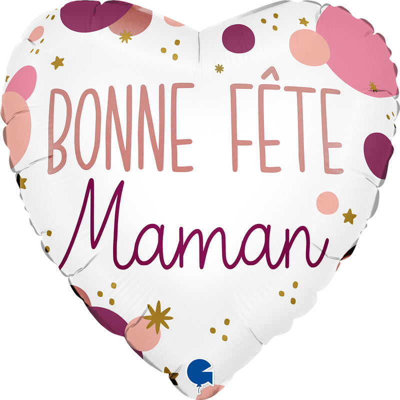 Ballon hélium "Bonne fête maman"