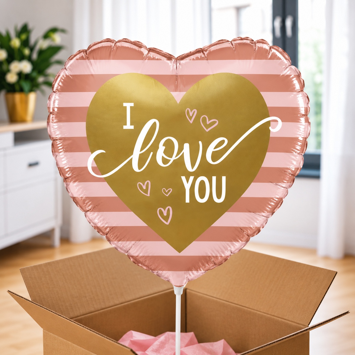 Ballon hélium "I love you"