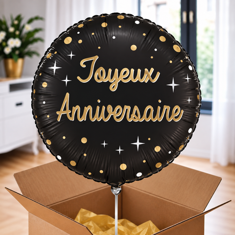 Ballon hélium "Joyeux anniversaire"