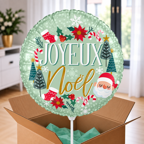 Ballon hélium Joyeux Noël