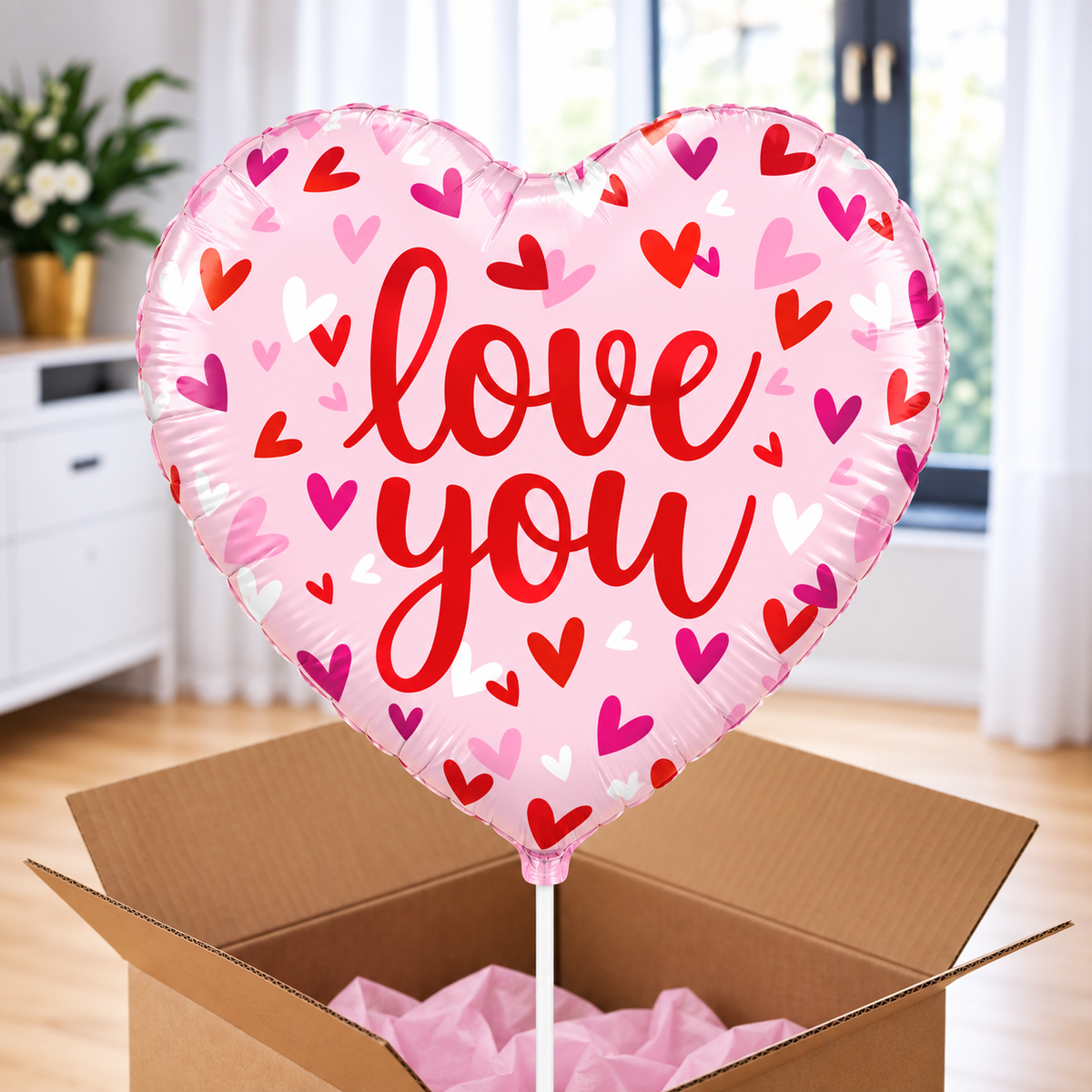 Ballon hélium "Love you"