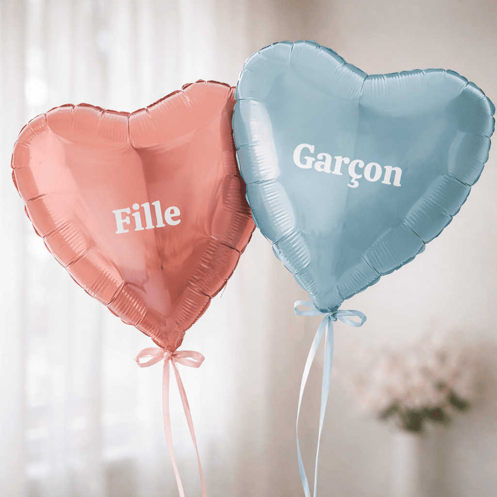 Ballon hélium annonce sexe gender reveal garçon / fille