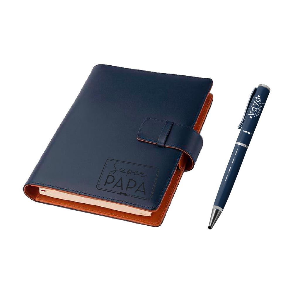Carnet de notes avec stylo - Super Papa