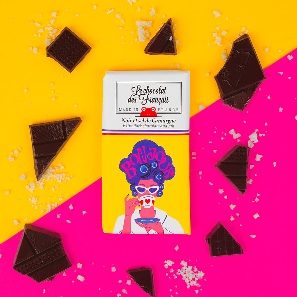 Mini tablette chocolat noir & sel de Camargue