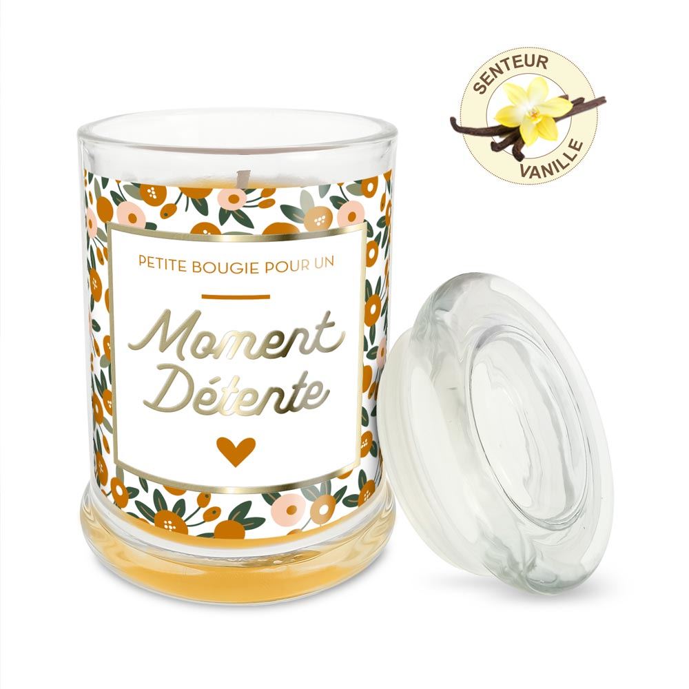 Bougie "Moment détente" senteur Vanille