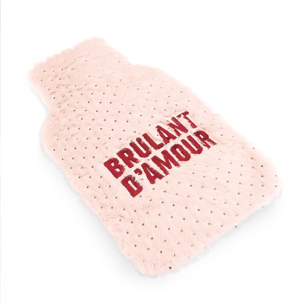Bouillotte douce "brulant d'amour"
