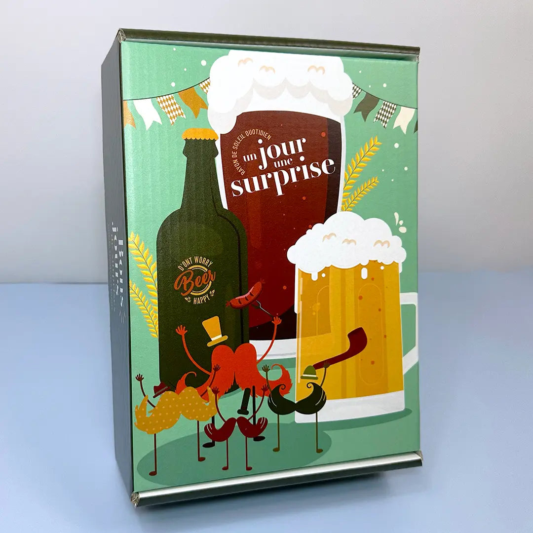 Box "Don’t worry beer happy" avec 1 cadeau par jour