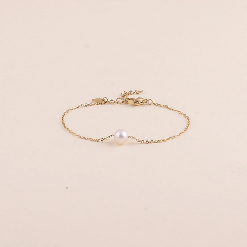 Bracelet pendentif en perle d'eau douce