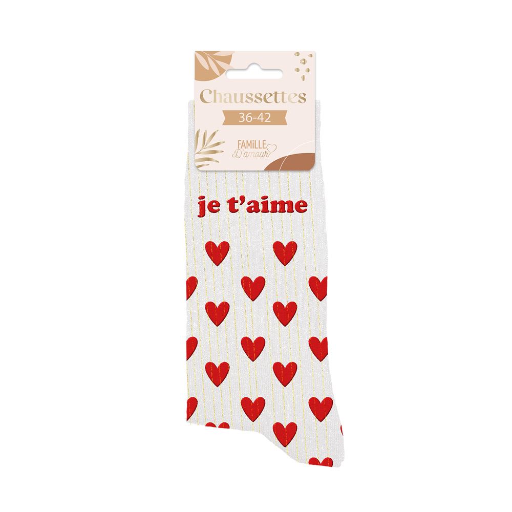 Chaussettes "Je t'aime"