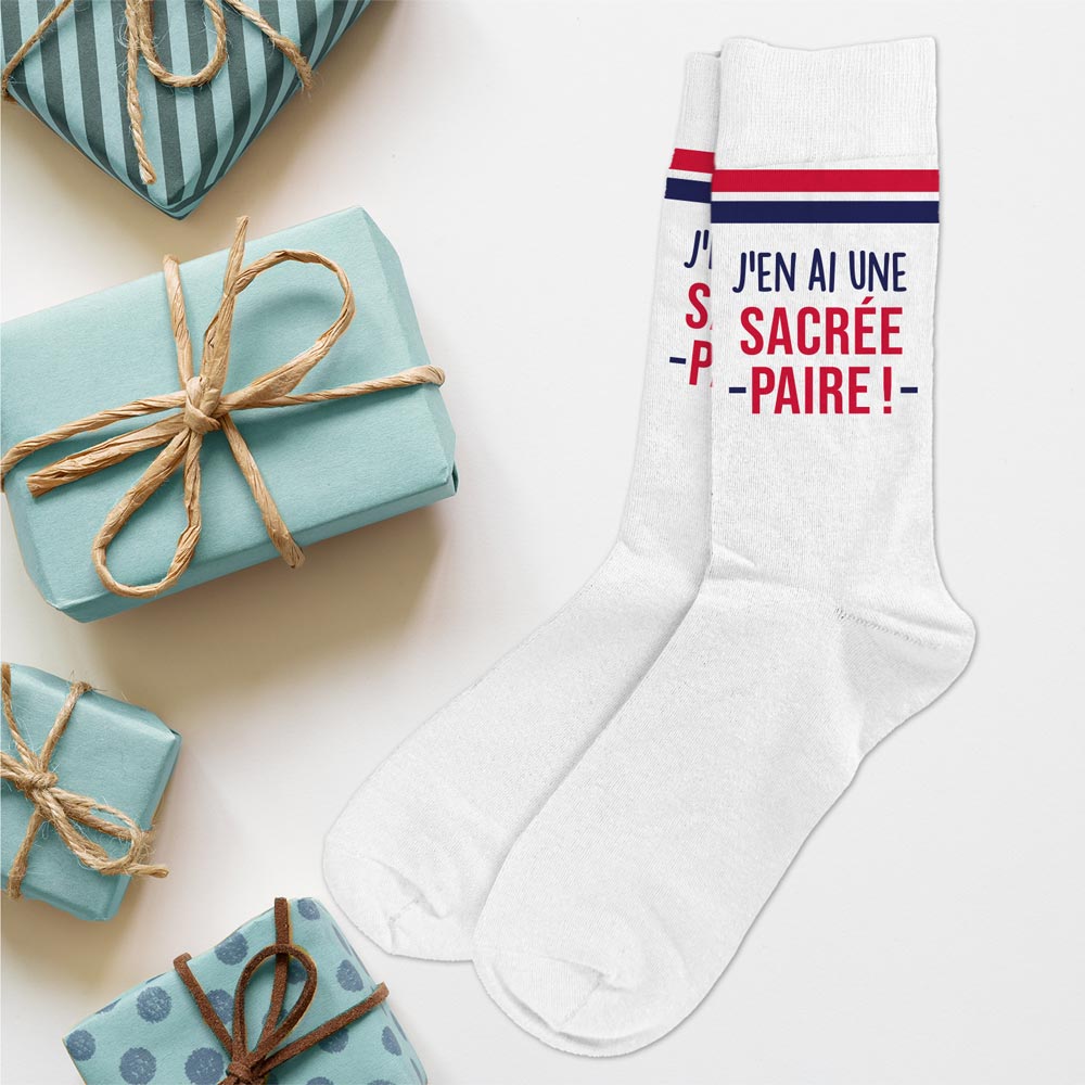 Chaussettes "J'en ai une sacrée paire"