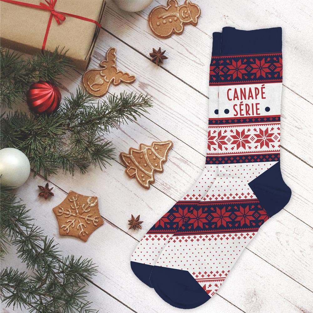 Chaussettes d'hiver de Noël "Canapé Série" pour femme (36-42)