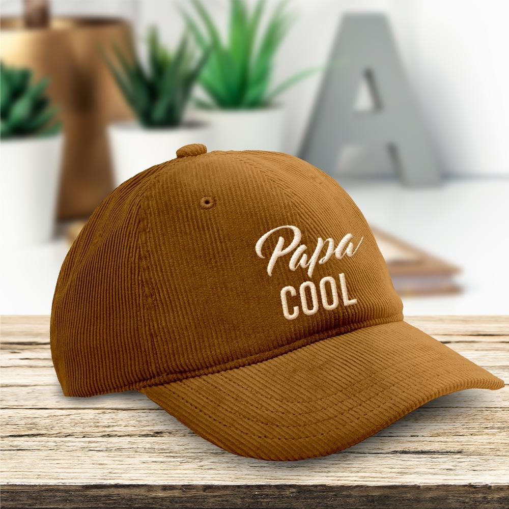 Casquette velours "Papa cool"