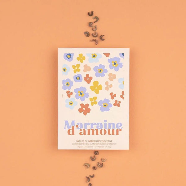 Marraine d'amour - Sachet de graines à planter