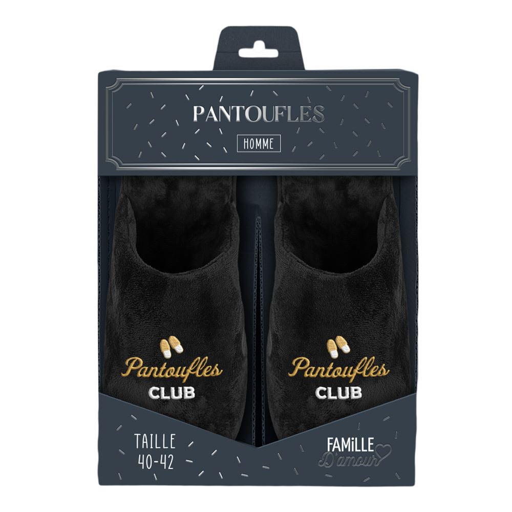 Pantoufles homme "Pantoufles club"