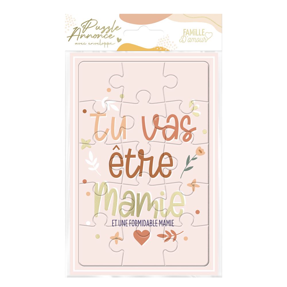 Puzzle annonce "Tu vas être mamie"