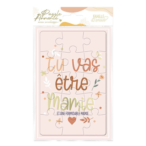 Puzzle à assembler "Tu vas être mamie"