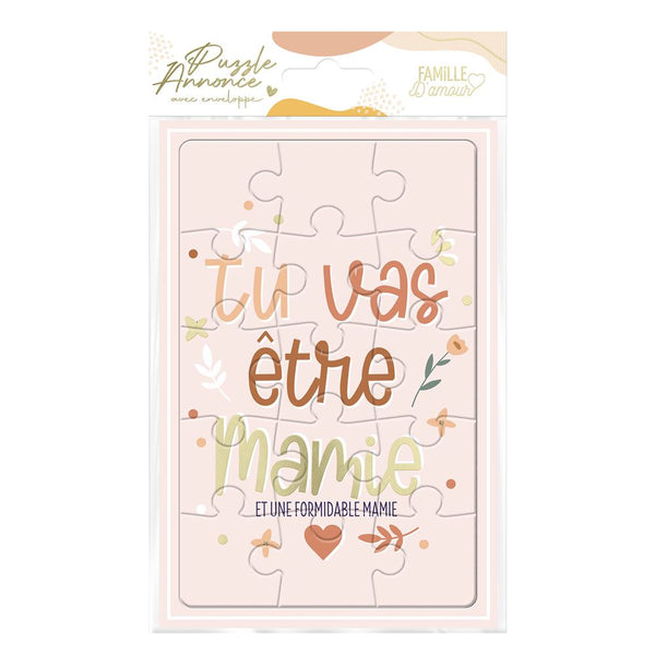 Puzzle à assembler "Tu vas être mamie"