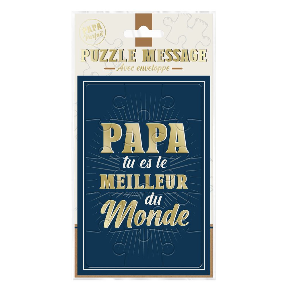 Puzzle Papa avec message à écrire