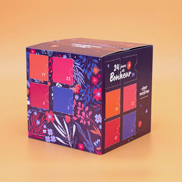 Calendrier de l'avent cube Floral à personnaliser