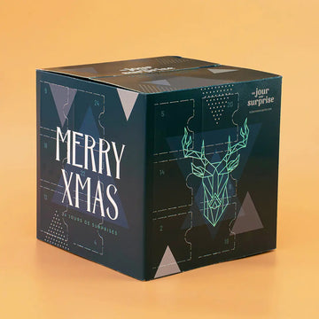 Calendrier de l'avent cube Cerf à personnaliser