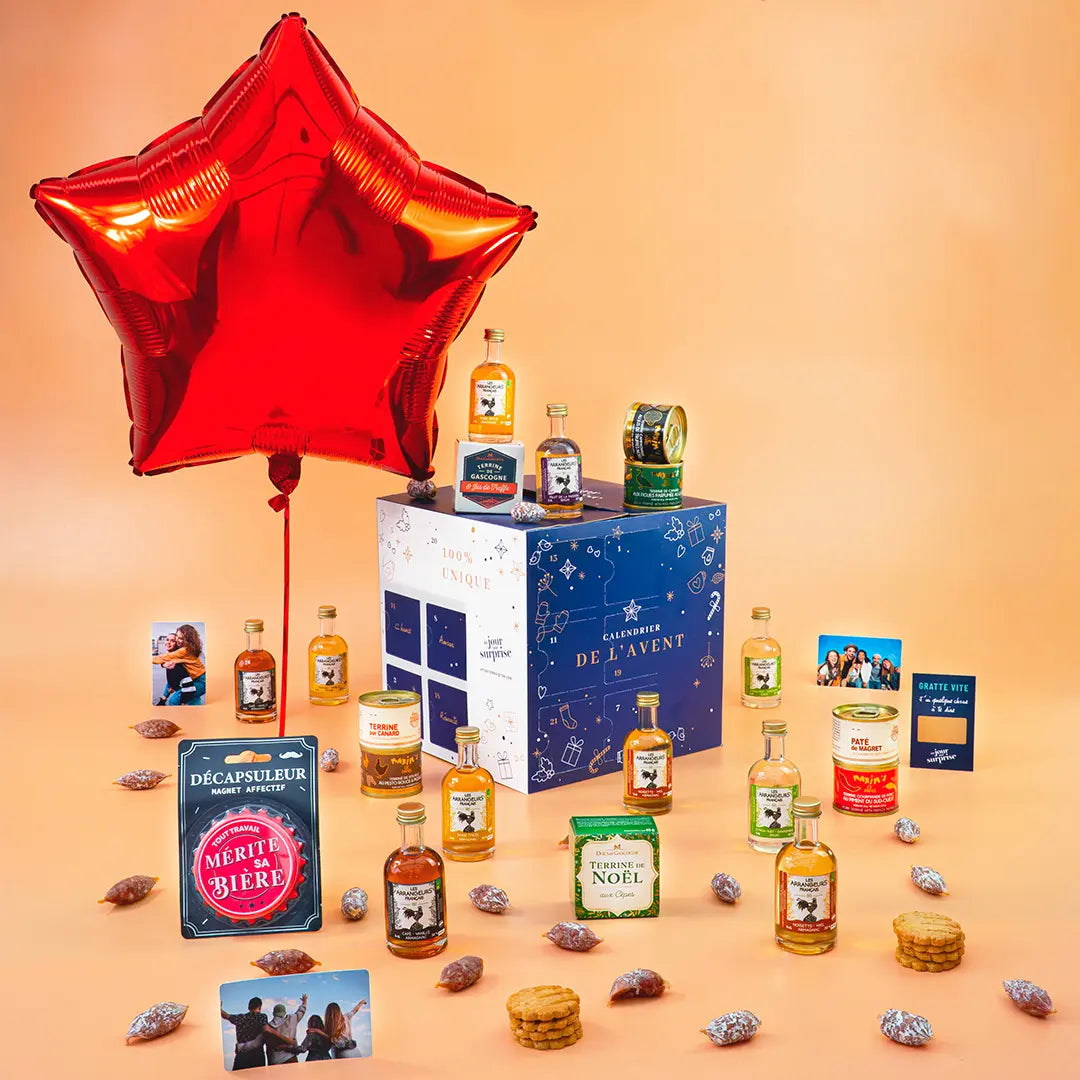 Calendrier de l'Avent apéro à personnaliser en ligne