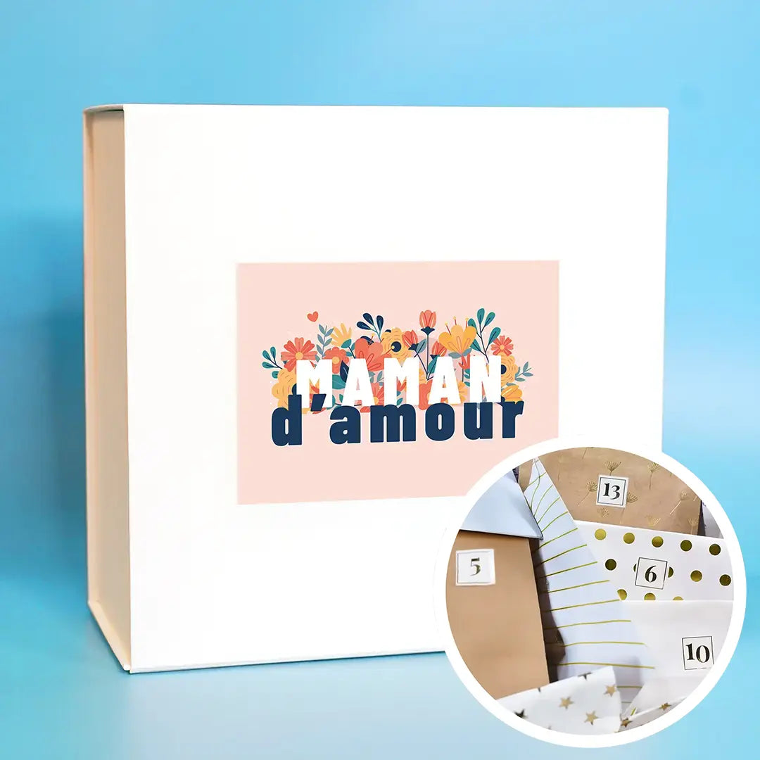Box "Maman d'amour" avec 1 cadeau par jour