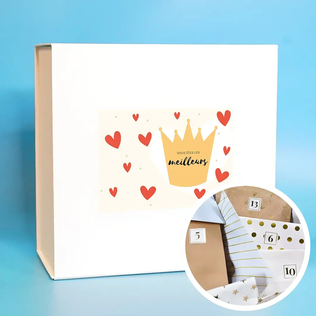 Box "Vous êtes les meilleurs" avec 1 cadeau par jour