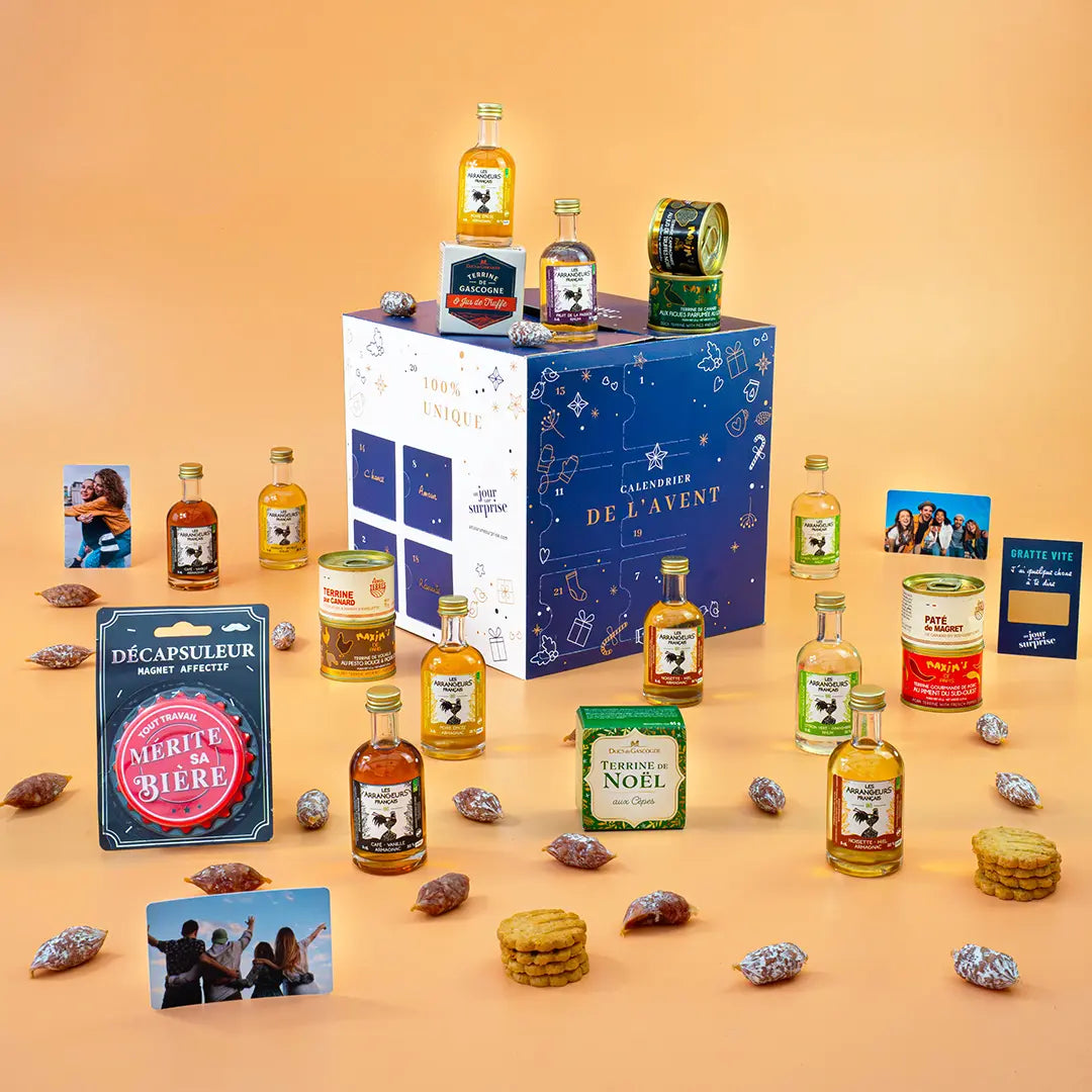 Calendrier de l'avent rhum à personnaliser en ligne