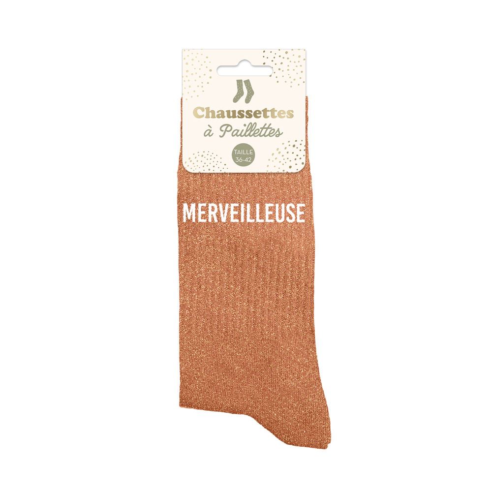 Chaussettes à paillettes "Merveilleuse"