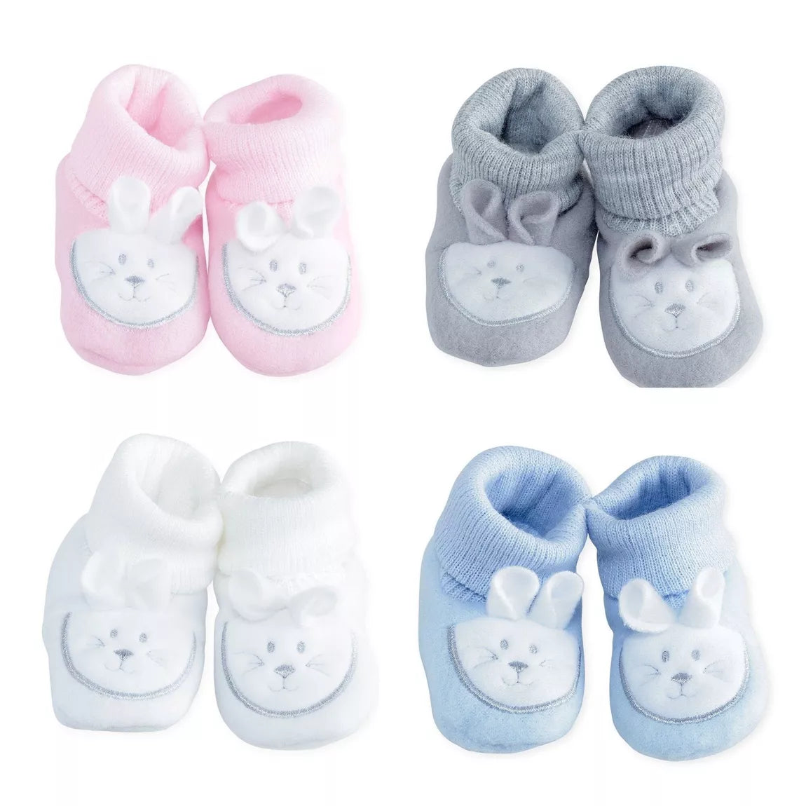 Chaussons naissance 0-1 mois "Tête de lapin"