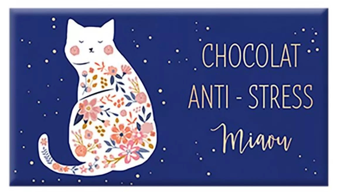 Mini tablette Chocolat anti-stress Miaou - 40g