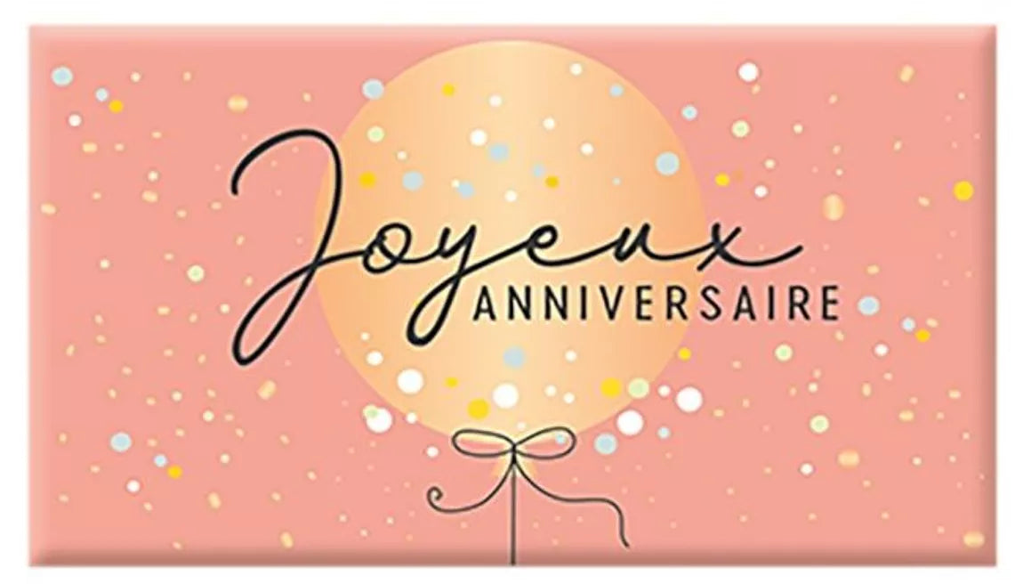 Mini tablette Chocolat "Joyeux Anniversaire" - 40g