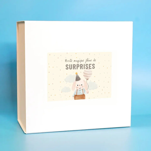 Box cadeau "Boite magique pleine de surprises"