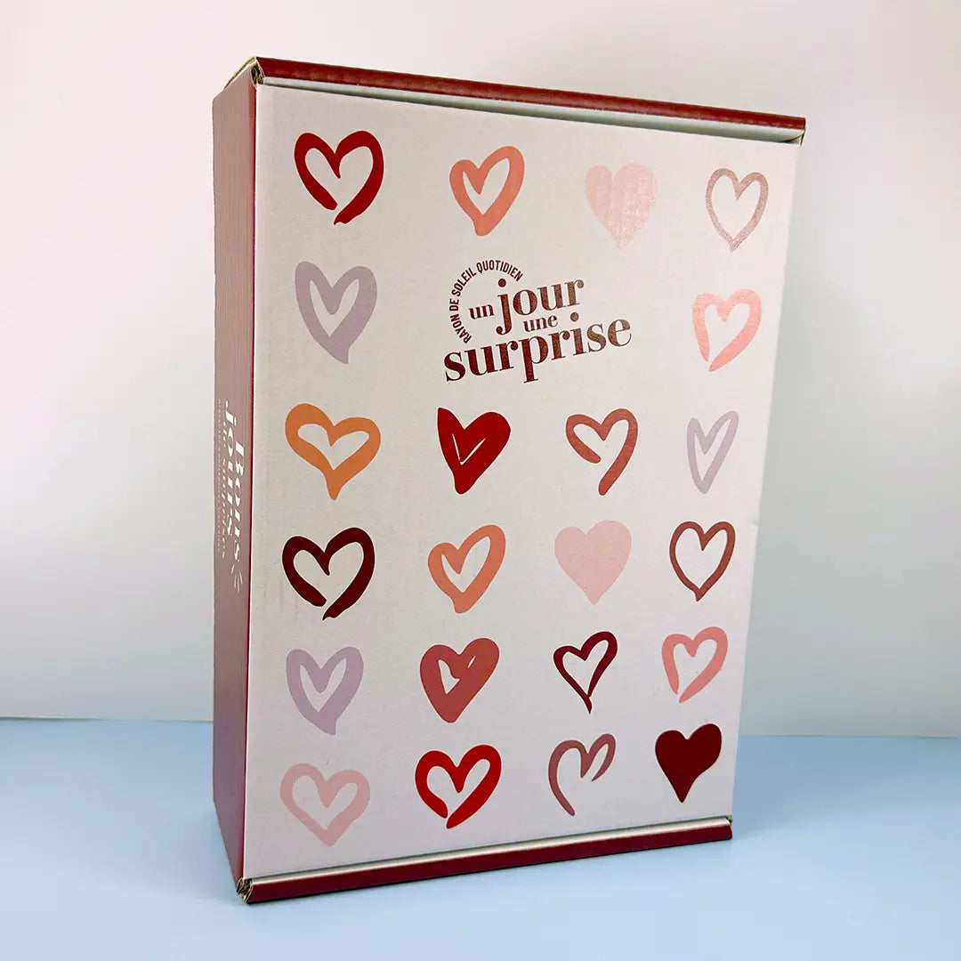 Box "Coeur d’amour" avec 1 cadeau par jour