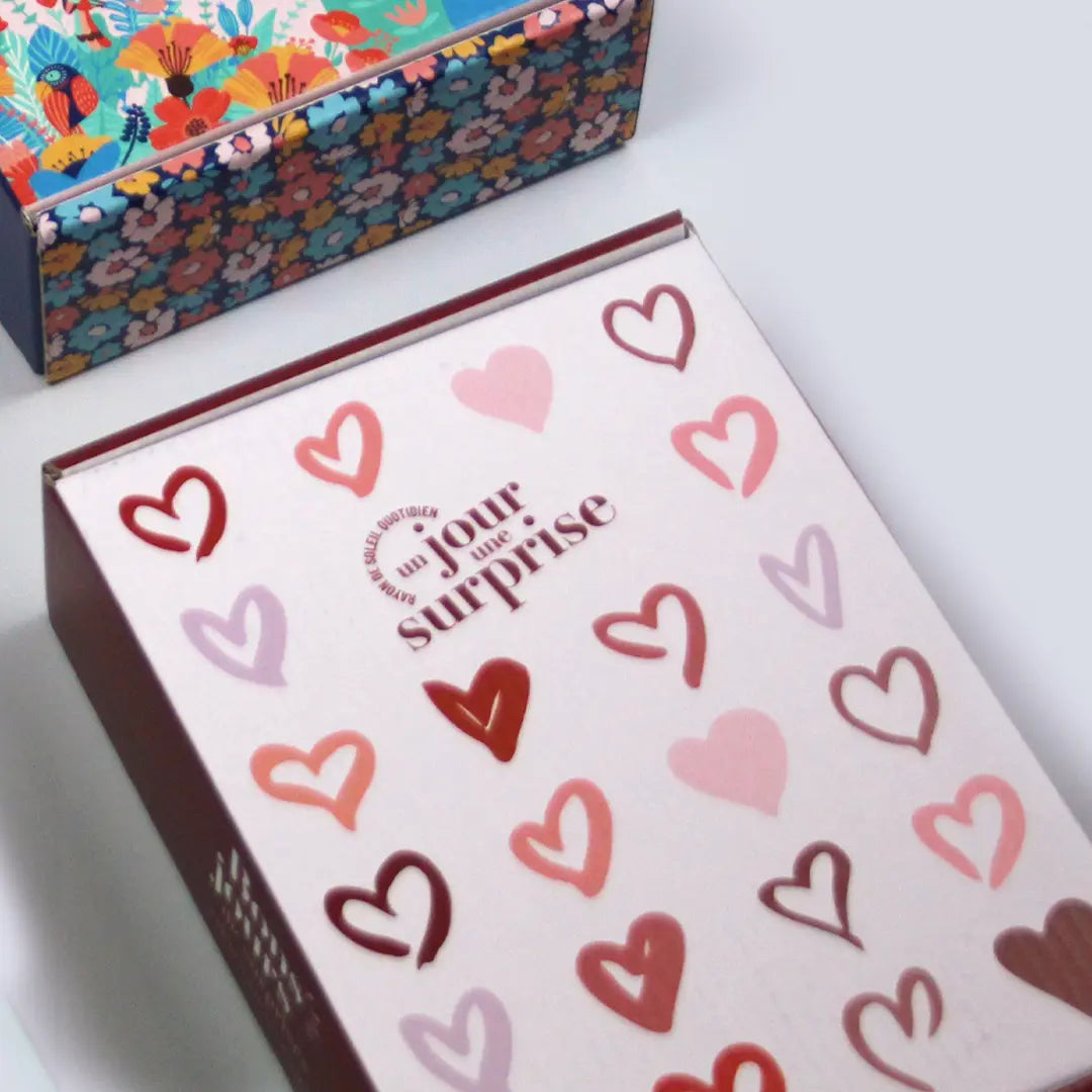 Box "Coeur d’amour" avec 1 cadeau par jour