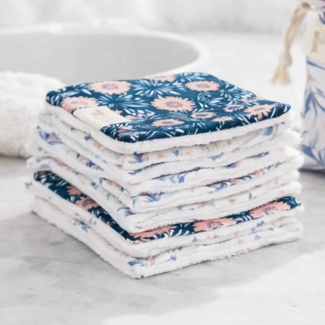 1 carré démaquillant lavable – Motifs tendance