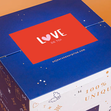 Calendrier de l'avent cube Love de Toi à personnaliser