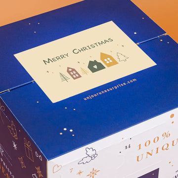 Calendrier de l'avent cube Merry Christmas à personnaliser