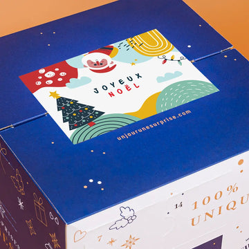 Calendrier de l'avent cube Joyeux Noël à personnaliser