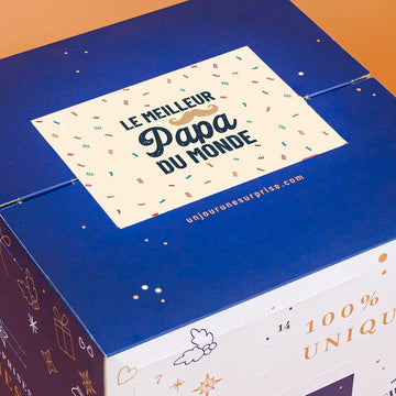 Calendrier de l'avent cube Papa à personnaliser