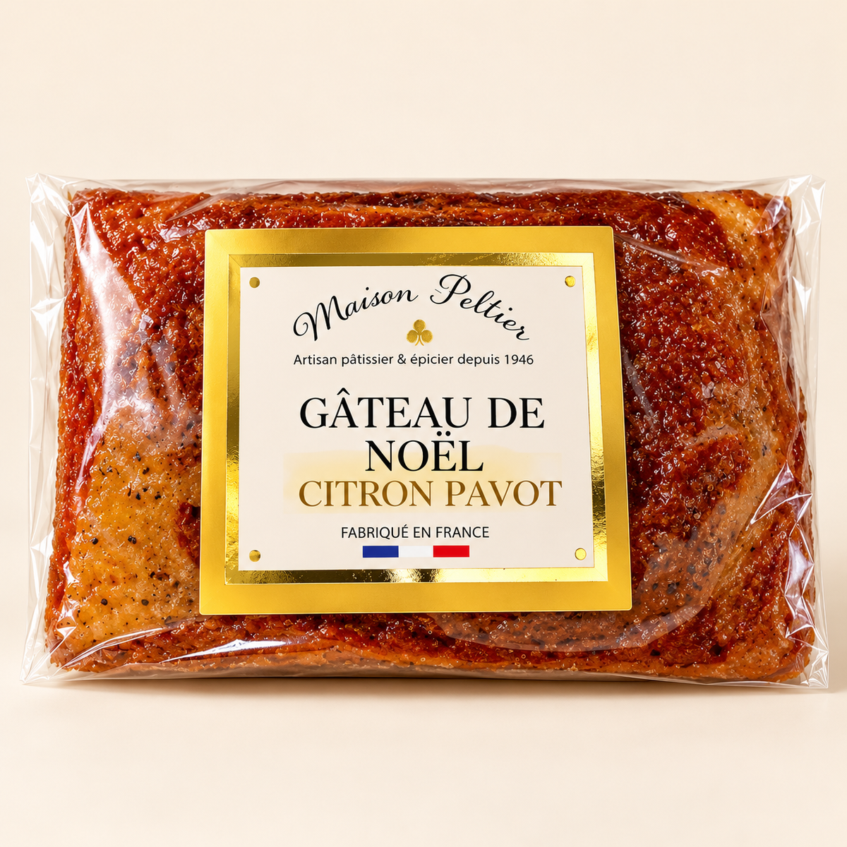 Gâteau de Noël artisanal moelleux – Chocolat, Citron Pavot ou Pomme Cannelle
