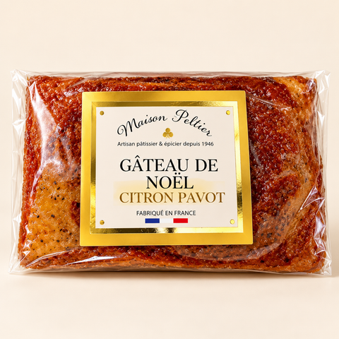 Gâteau de Noël artisanal moelleux – Citron Pavot ou Pomme Cannelle