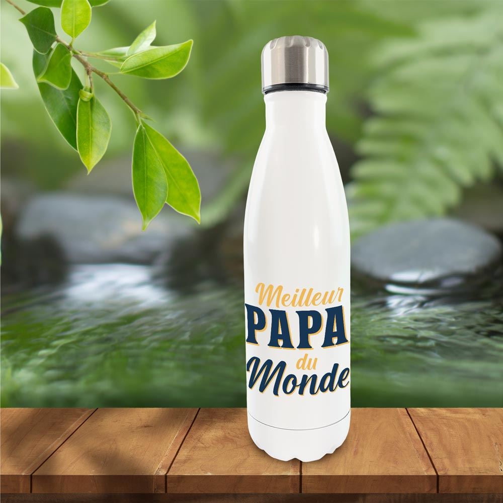 Gourde isotherme "Meilleur papa du monde"