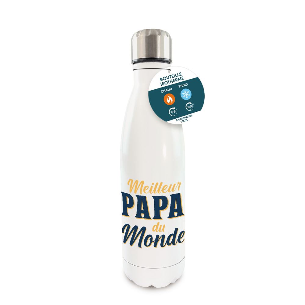 Gourde isotherme "Meilleur papa du monde"