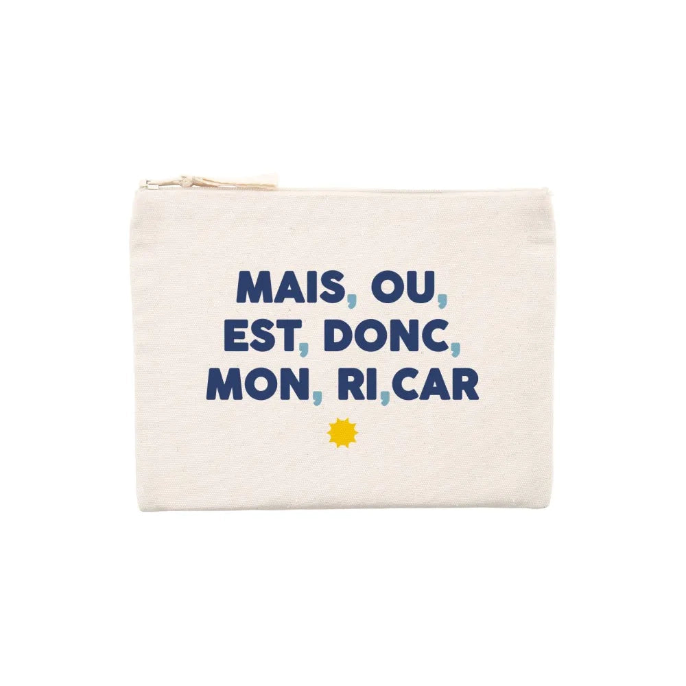 Pochette en coton mais où est donc mon ri car