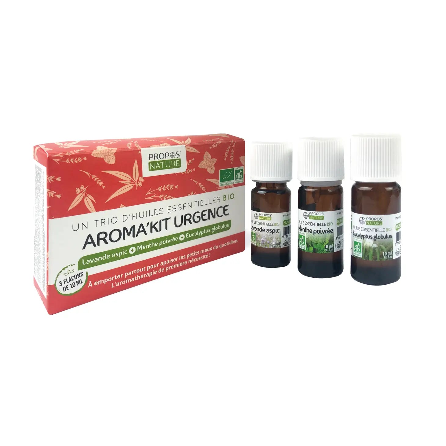 Kit d'huiles essentielles "urgence" pour les maux et bobos