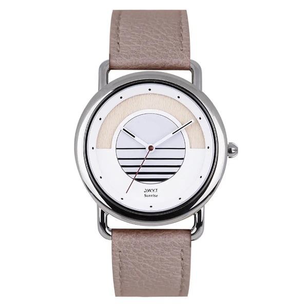 Montre solaire beige Vegan - Sunrise