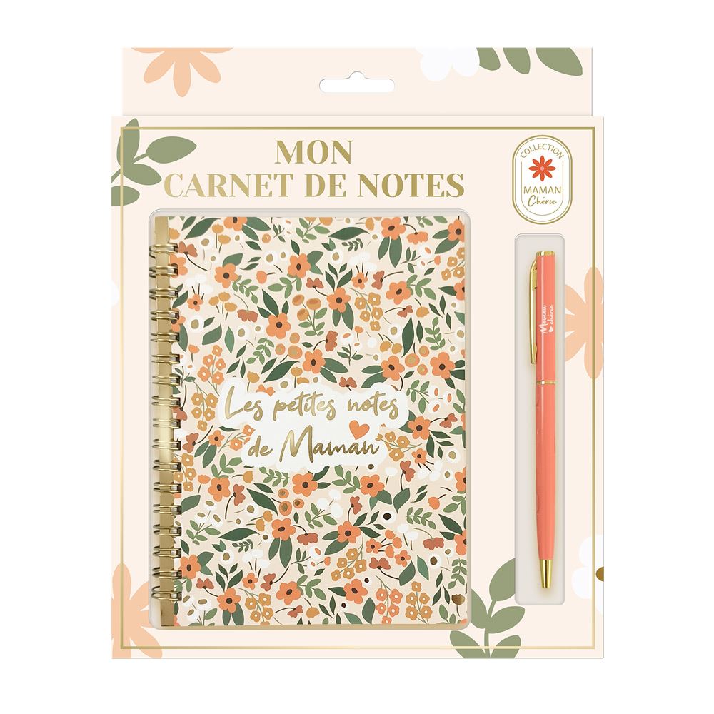 Carnet de notes avec stylo - Les petites notes de maman