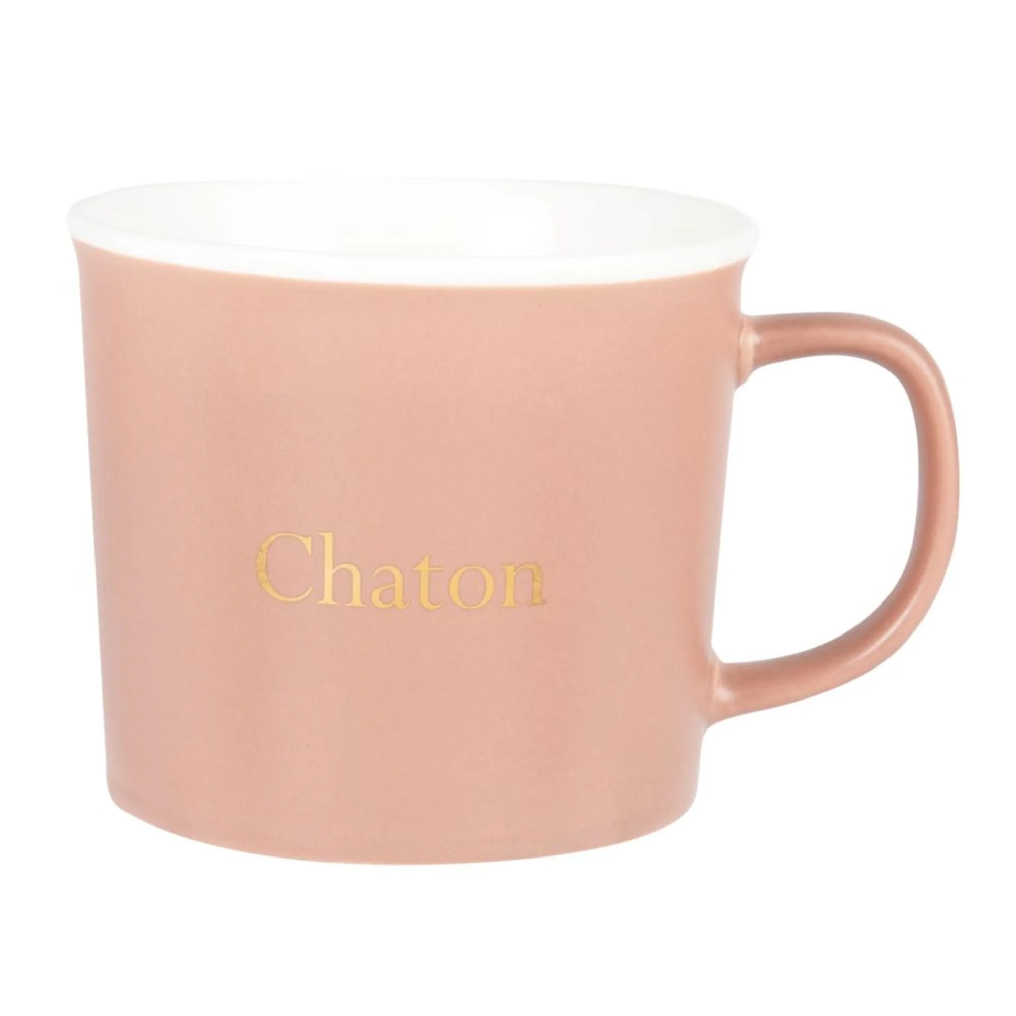 Mug en porcelaine rose chaton