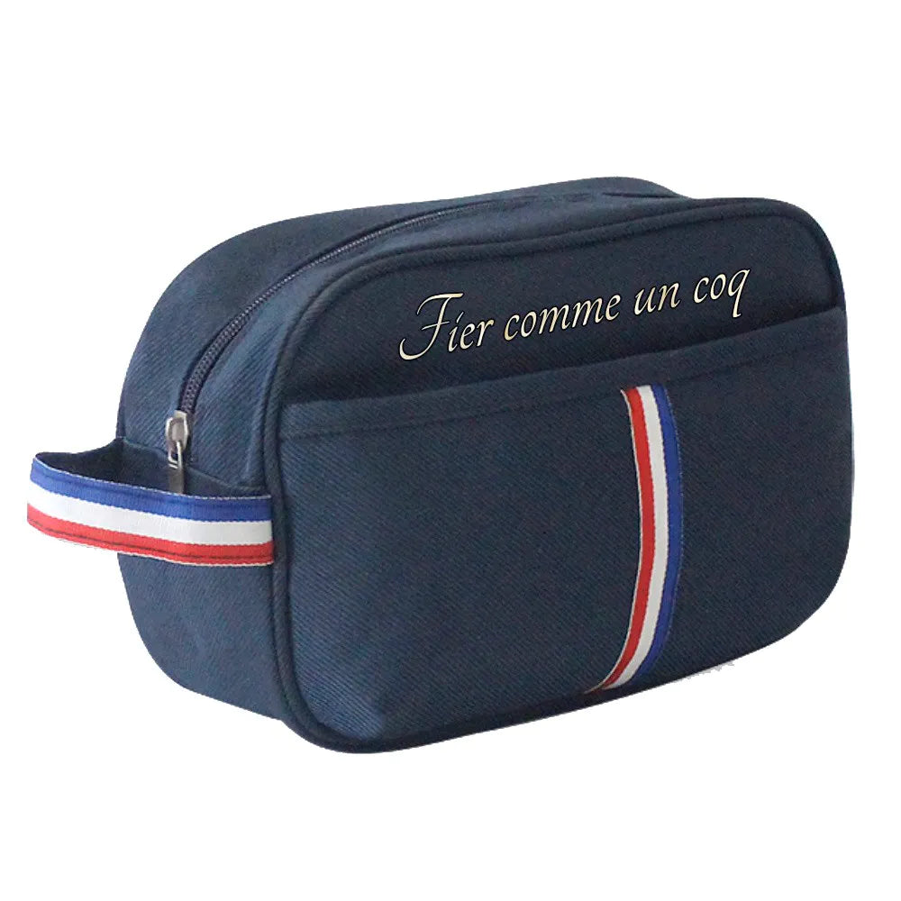 Trousse de toilette homme bleu marine